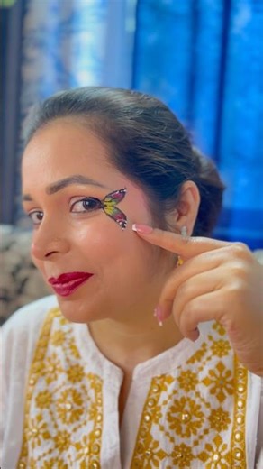 Makeup easy butterfly 🦋 with curler 🌸✨