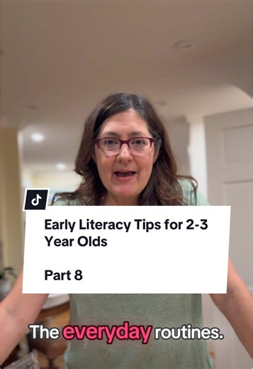 Early Literacy Tips for 2-3 Year Olds #earlyliteracy #literacylady #readingfrombirth #momtok #scienceofreading