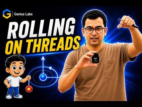 Rolling on Threads | Angular Momentum Made Easy ⚡ JEE/NEET Physics