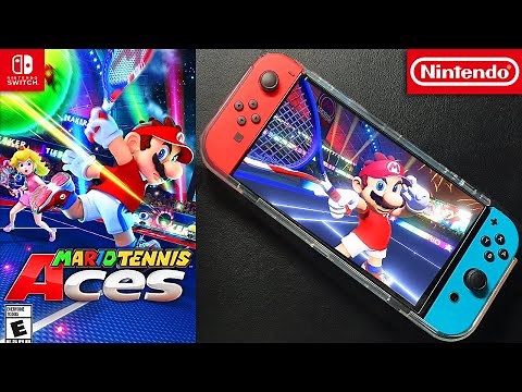 Mario Tennis Aces | Nintendo Switch OLED | Unboxing and Gameplay