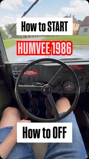 How to start and how to off Humvee 1986. . Jak nastartovat a vypnout Humvee 1986. . #howto #humvee #veterani_na_truc #ondrejkroutilphoto #carforsale #forsale #czech #custruc #instacar #army #1986 | Veteráni na Truc