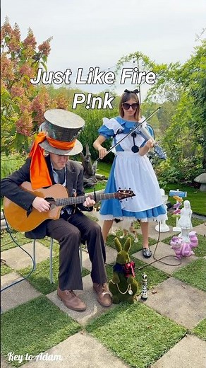 Just Like Fire by P!nk on electric violin and guitar #pink #halloween #music #violin #alice #guitar