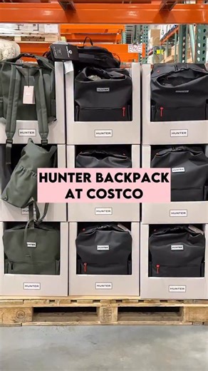 This Hunter Backpack at Costco is made with water-resistant material and fits up to a 14-inch laptop. • #hunter #backpack #costcoaisles #costcofinds #costcobuys | Costco Aisles