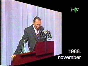 Grósz Károly sportcsarnokbéli "fehérterroros" beszédjének részlete 1988 november