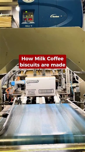 Step inside the making of our iconic Milk Coffee biscuits! Great for dunking, delicious in Tiramisu, and the hero of many creations in Arnott’s: The Cookbook. 🍰 Find our Milk Coffee Tiramisu recipe in the link in our bio ❤️ #arnottsbiscuits #milkcoffee | Arnott's Biscuits