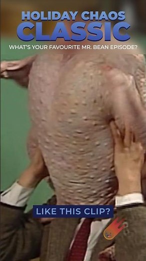 This Turkey Gag Destroyed His Back 🦃💀 #mrbean #funny