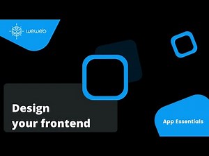 Design your frontend in WeWeb