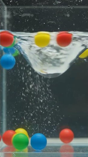 Hypnotic Water Vortex 🌊 Color Balls ASMR Swirl #shorts