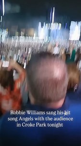37K views · 4K reactions | Robbie Williams sang his smash hit song Angels along with the audience at his sold-out gig in Croke Park Dublin tonight  Video #AlexDunne #DublinLive | Dublin Live | Facebook