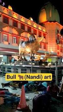 Amazing Bull Art at Varanasi Junction Railway Station | Unique Indian Railway Artwork #short #nandi