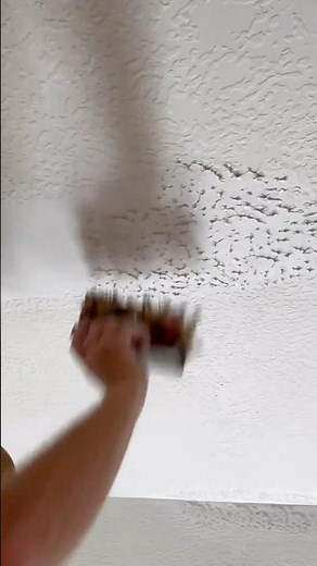 Ceiling Texture Demo (5 brush) #drywall #tutorial #diy