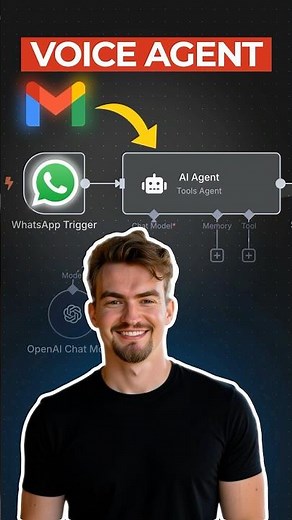 n8n Tutorial : Use Voice Messages, Google Sheets & Gmail to Send Emails #n8n #aiautomation