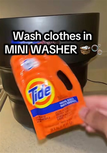 Mini washing machine: portable washer and dryer demo