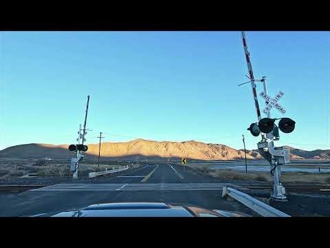 Two Minute Drive through Gerlach Nevada at Sunrise on a winter day