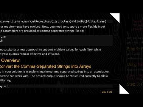 How to Efficiently Pass Arrays into Doctrine's findBy Query