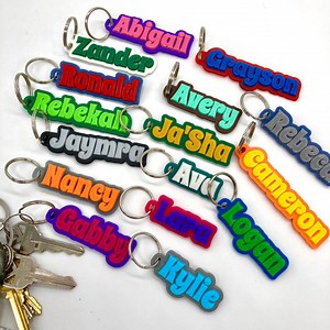 Name Keychain, Zipper Pull, Personalized & 3D Printed - Etsy