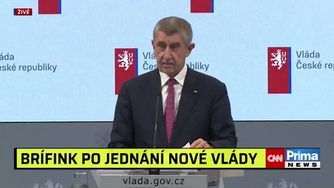 Tisková konference po prvním řádném jednání vlády