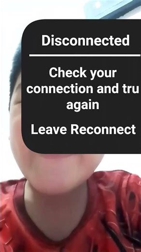 disconnected please check your internet connection and try again