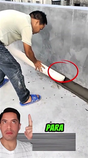 Así hacen que el agua escurra junto a la PARED