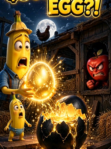 Black Egg = $50k GOLD?! Banana's Life Changed Forever #ai #animation | black egg