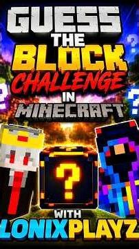 Guess the block challenge in Minecraft #shorts #minecraft