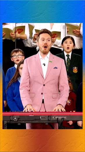 All together now! James B Partridge leads the Songs of Praise congregation in the evergreen hymn “Autumn Days.” Find out where this classic school assembly hymn ranks amongst the nations favourites this Sunday! #SongsOfPraise / The Big School Assembly Singalong / Sunday 1:15pm BBC One & BBC iPlayer http://bbc.in/3KACBA2 | BBC Songs of Praise