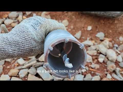 Core Bit For Hammer Drill In Action!!!