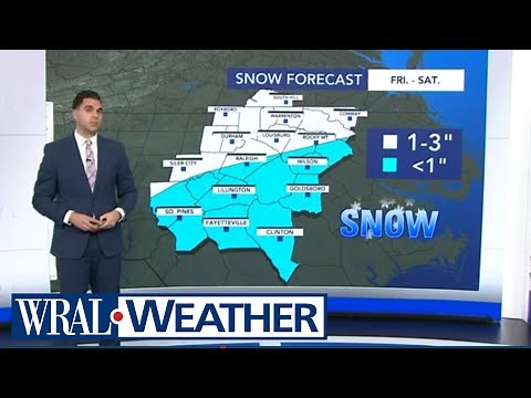 WRAL Weather Alert Day for Friday and Saturday ahead of snow, sleet, freezing rain
