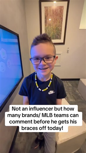Blow this up for him!! @MLB @Yankees @thesavbananas @Nike #bracesoff #baseball #yankees #braces