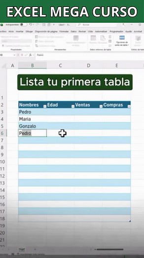 Crea Tablas en Excel Desde Cero y Organiza Tus Datos