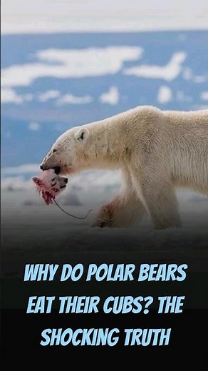 Why Do Polar Bears Eat Their Cubs The Shocking Truth? #wildlifewonders #wildlifedocumentary