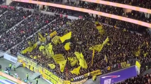 𝐓𝐇𝐈𝐒 𝐈𝐒 𝐎𝐔𝐑 𝐆𝐑𝐎𝐔𝐍𝐃 ⚽️🔥 on Instagram: "Borussia Dortmund supporters away at Eintracht Frankfurt last friday! 🗣️ 09.01.2026 🇩🇪 Follow @thisisourground for more 🔥 - 🎥 Are you the original creator? And do you want your name mentioned? Sign up in the DM. #ultras #ultrasmentality #ultrasworld #pyro #tifo #hooligan #hooligans #hools #soccer #football #footballculture #stoneisland #ultrasliberi #ultraslife #ultrastyle #thisisourground #bvb #bvbarmy #borussiadortmund #borussiadortmun