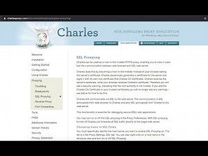Using Charles HTTP Proxy Server to Intercept HTTPS (SSL) Traffic
