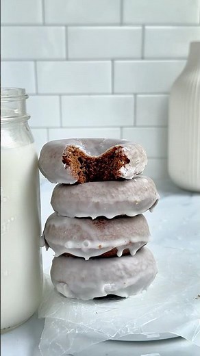 Glazed Chocolate Cake Donuts Recipe