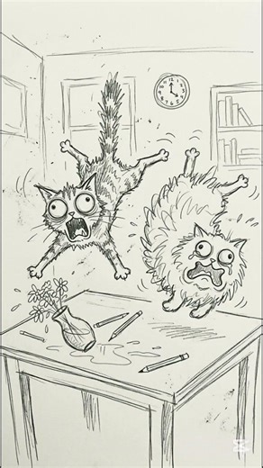 Golden Retriever Roof Jump Chaos & Scared Cat Flip! Best Funny Animals 2024 #shorts