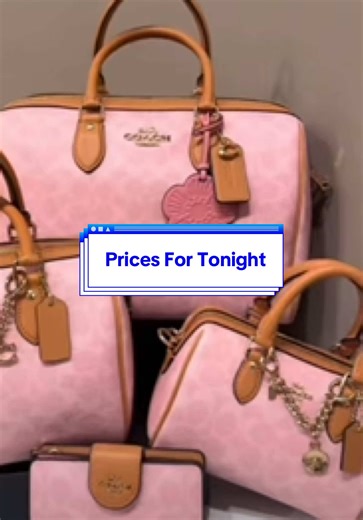 How do we feel about prices for tonight? Thank you Mia! #coach #coachbags #fyp #bagtok #coachupdate