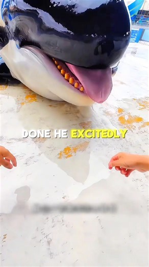 The Happiest Orca at the Pool 🐳💙