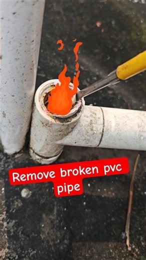 Upvc Pipe Broken Repair #plumbing