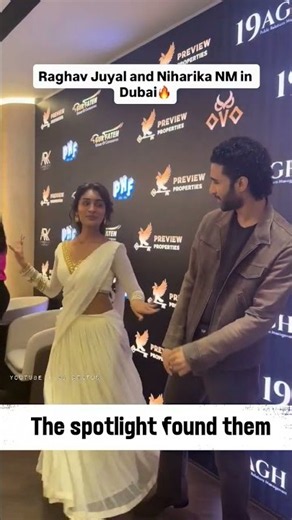 #raghavjuyal with #niharikanm together moments #shorts #trending