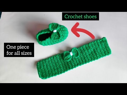 Easy and quick crochet shoes. All sizes