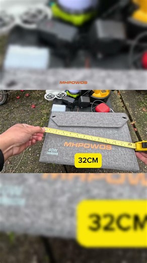 Using a 40W Portable Solar Panel for Simple Outdoor Charging