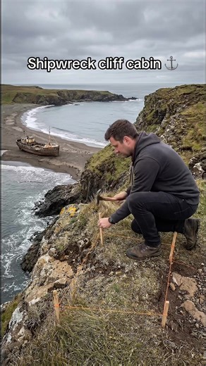 Transforming a Shipwreck into a Stunning Cliffside Cabin