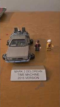 Delorean Mark 2 with LEGO Marty and Doc