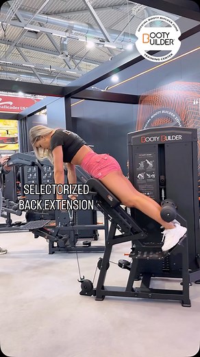 BOOTY BUILDER Selectorized Back Extension 🥵🥰🍑 SAVE SHARE WITH YOUR GYM TAG YOUR FRIEND 🫶🏼 The BB back extension eliminates the struggle of gripping weight plates /kettlebells for added resistance when performing the hyperextension exercise.🧡 Click on the link in Bio for more information ✔️ • • • #bootybuilder#bootygainz #backextension #glutegrowth #gymmotivation #readyforsummer #fitnesslife #gymequipment #perfectbodyshape #bodybuilding #homegym #gluteworkout #girlswholift #strengthtraining