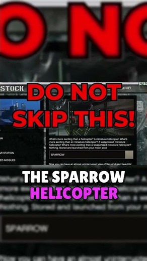 MAKE SURE YOU BUY THE SPARROW! #gta #gtaonline #cayoperico