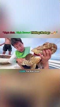 “High Risk, High Reward Fishing Strategy 🚤🔥” #Shorts #Fishing 🐟