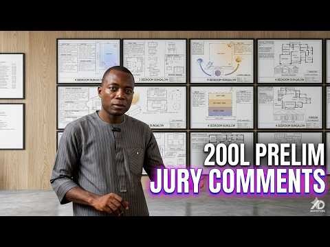 Comments on 1st Preliminary JURY Presentation for 200L STUDENTS OF ARCHITECT DoA UNEC (Research)