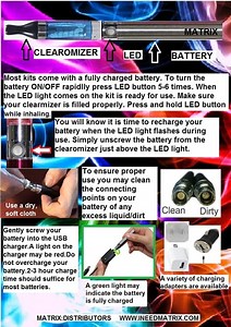e-cig user instructions / E-Cig Safety