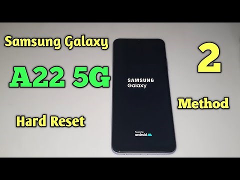 Samsung Galaxy A22 Hard Reset 2 Method
