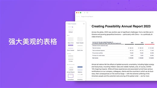 强大美观的表格